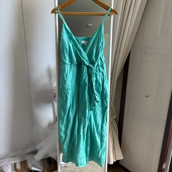 Reiss | Dresses | Reiss 0 Linen Turquoise Midi Dress With Tie Waist | Poshmark Reiss | Dresses | Reiss 0 Linen Turquoise Midi Dress With Tie Waist | Poshmark